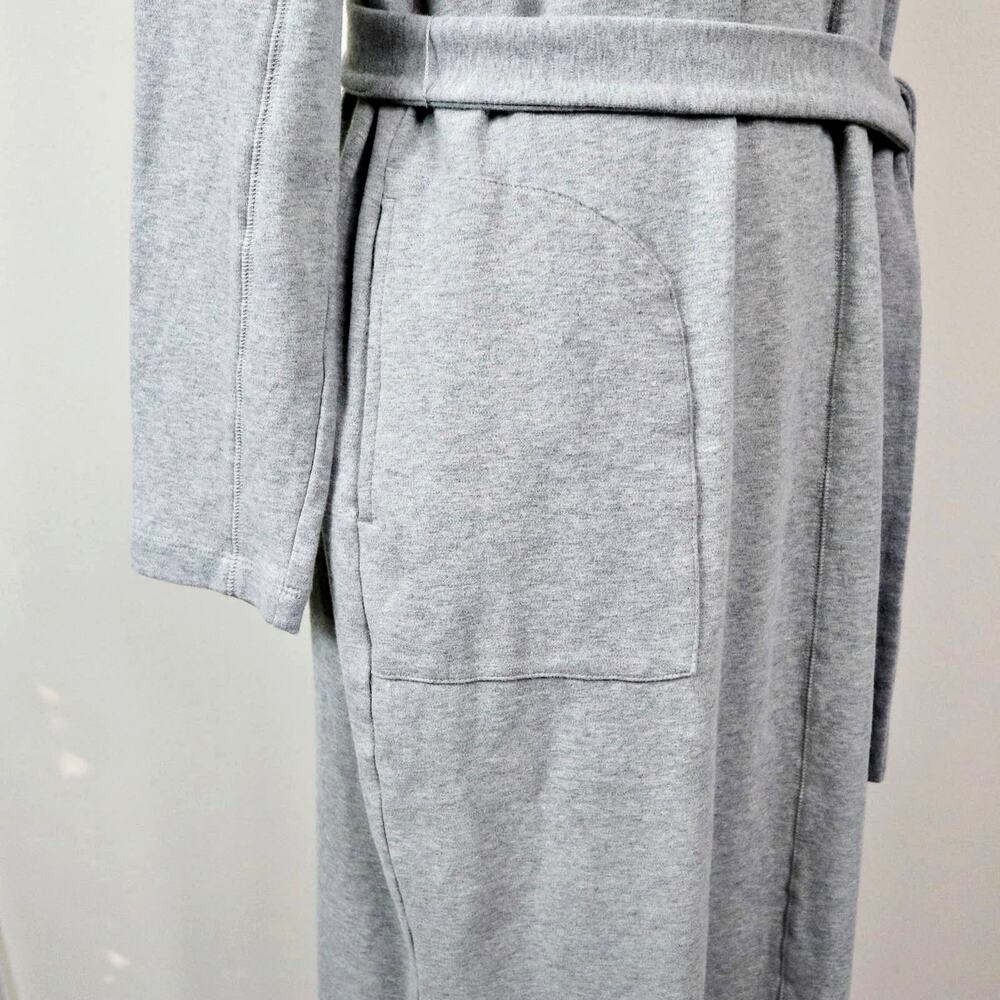 J Jill Pure Jill Size M Belted Jersey Knit Maxi Dress Heather Gray - Picture 9 of 12